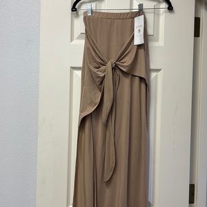 Buffbunny nude odyssey wrap long skirt